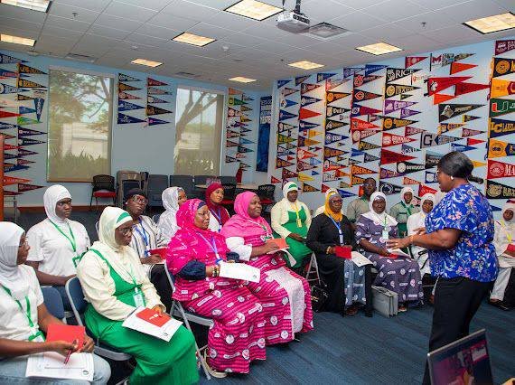 MUSWIT Tours U.S. Embassy Book Corner in Accra